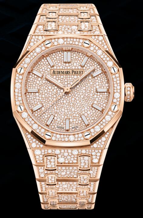 77452OR.ZZ.1365OR.01 Fake Audemars Piguet Royal Oak Selfwinding 34 Pink Gold watch